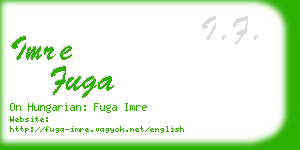imre fuga business card